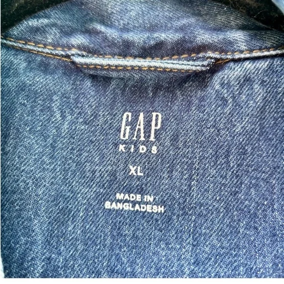 Gap Kids Organic Cotton Icon Denim Jacket Size XL (12-13) - Picture 4 of 7